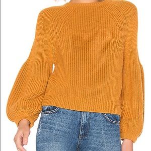 Mara Hoffman Eliza mustard sweater M NWT